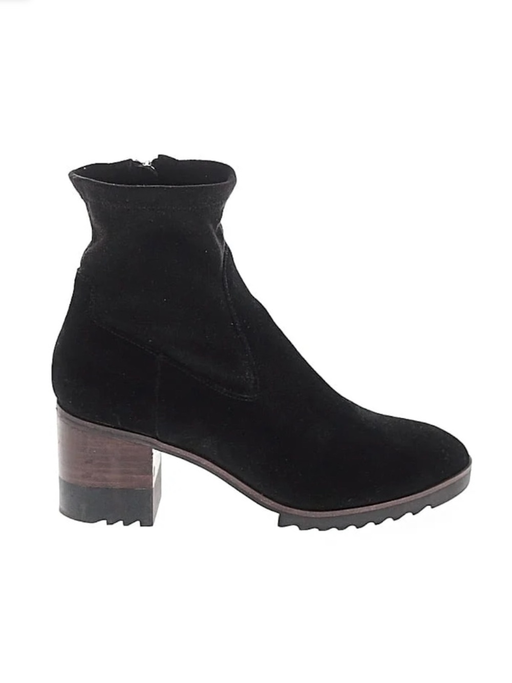 Blondo Women Black Suede Waterproof Chelsea Heel Robyn Boots Size 8.5